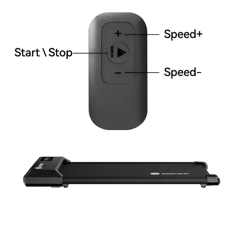 Foldable Silent Treadmill - Space Saving