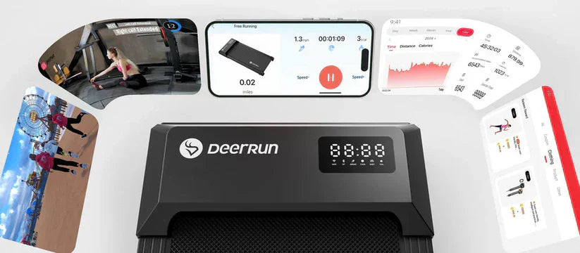 Foldable Silent Treadmill - Space Saving